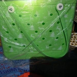 Holiday-Themed Bogg Like BAG. MED SIZE